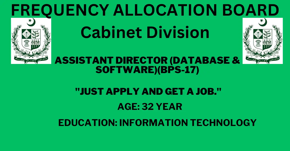 Read more about the article ASSISTANT DIRECTOR (DATABASE & SOFTWARE)(BPS-17)