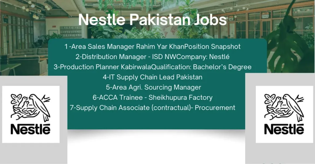 New Jobs in Nestle Pakistan